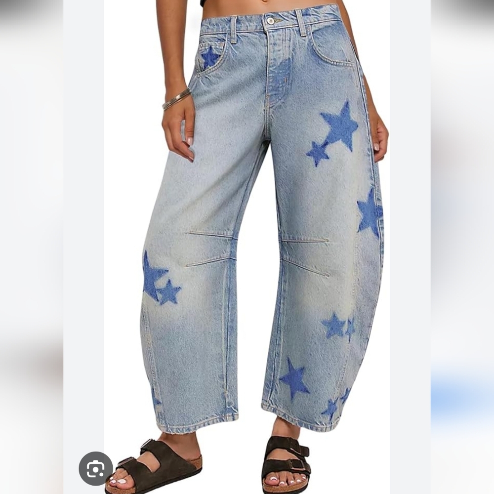 New Star Barrel Jeans - Picture 2 of 2